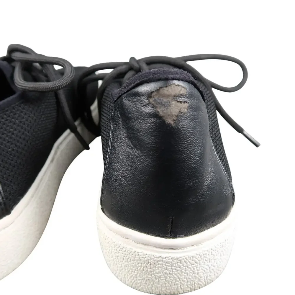 BP Shoes Womens 8 Sneakers Lifestyle Platform Fashion Knit Casual Comfort Black